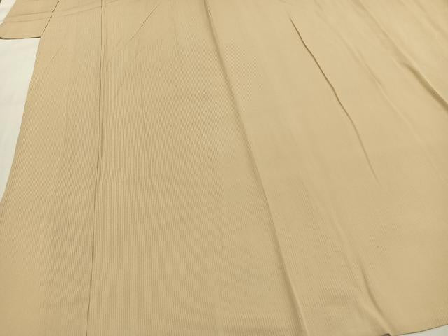 平和屋着物＊夏物 色無地 縦絽 作家物 草木染 村井染匠 五泉 浅黄色 反端付き 正絹 逸品 AABF5681fy