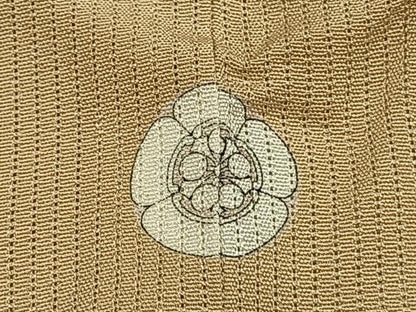 平和屋着物＊夏物 色無地 縦絽 作家物 草木染 村井染匠 五泉 浅黄色 反端付き 正絹 逸品 AABF5681fy