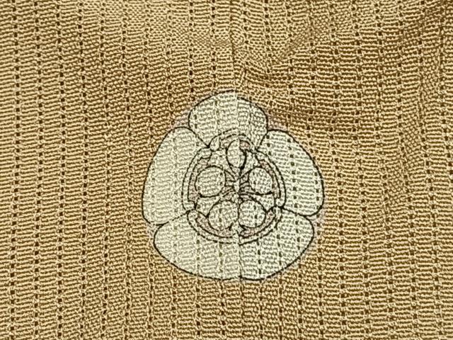 平和屋着物＊夏物 色無地 縦絽 作家物 草木染 村井染匠 五泉 浅黄色 反端付き 正絹 逸品 AABF5681fy