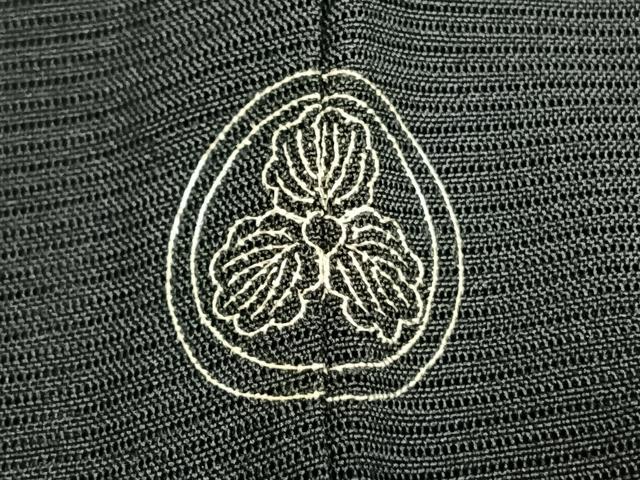平和屋着物＊夏物 訪問着 絽 駒刺繍 草葉文 正絹 逸品 AABF5692fy
