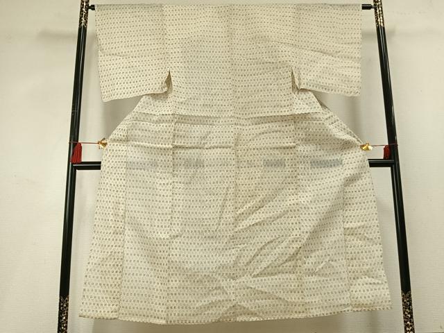 平和屋着物＊夏物 男性 沖縄県無形文化財指定 本場八重山上布 井桁絣 麻 逸品 AABF5694fy