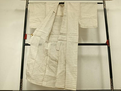 平和屋着物＊夏物 男性 沖縄県無形文化財指定 本場八重山上布 井桁絣 麻 逸品 AABF5694fy