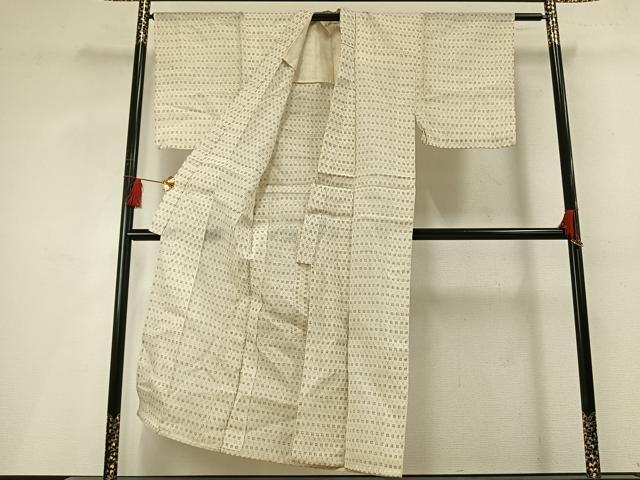 平和屋着物＊夏物 男性 沖縄県無形文化財指定 本場八重山上布 井桁絣 麻 逸品 AABF5694fy