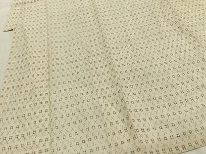 平和屋着物＊夏物 男性 沖縄県無形文化財指定 本場八重山上布 井桁絣 麻 逸品 AABF5694fy