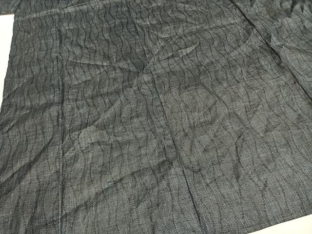 平和屋着物＊夏物 重要無形文化財 本場宮古上布 よろけ縞 苧麻 逸品 AABF5697fy
