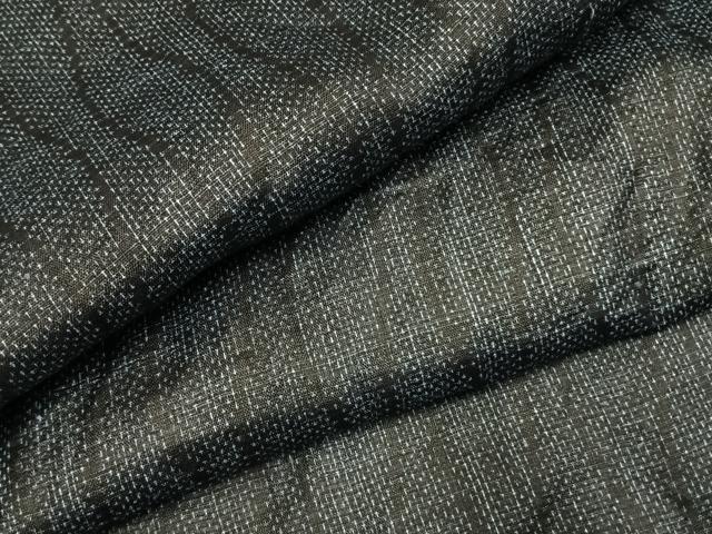 平和屋着物＊夏物 重要無形文化財 本場宮古上布 よろけ縞 苧麻 逸品 AABF5697fy