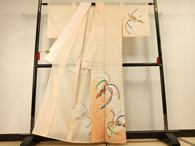 平和屋着物＊夏物 訪問着 絽 飛鳥文 暈し染め 洗える着物 AABF5707fy