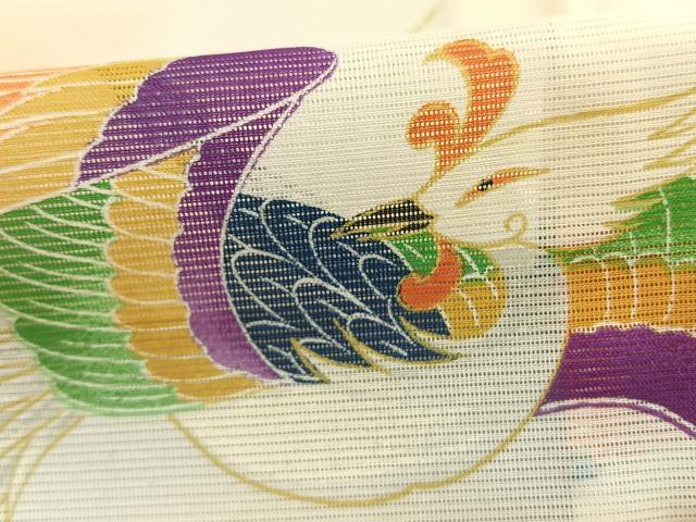 平和屋着物＊夏物 訪問着 絽 飛鳥文 暈し染め 洗える着物 AABF5707fy
