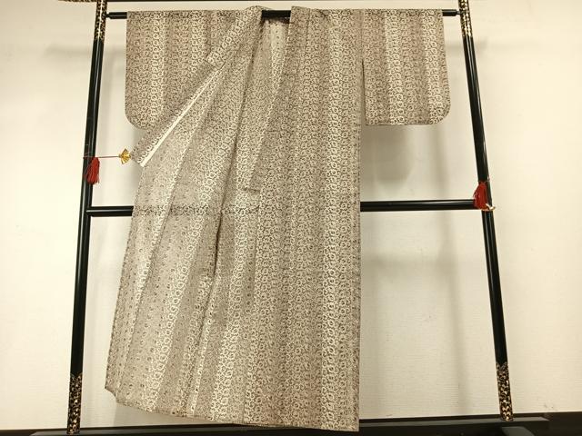 平和屋着物＊夏物 小紋 総レース 唐草文 AABF5712fy