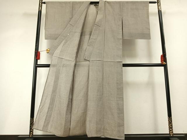 平和屋着物＊夏物 小千谷ちぢみ 100亀甲 総詰め 麻 逸品 AABF5713fy