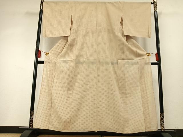 平和屋着物＊夏物 小紋 紗 十字絣 正絹 逸品 AABF5720fy