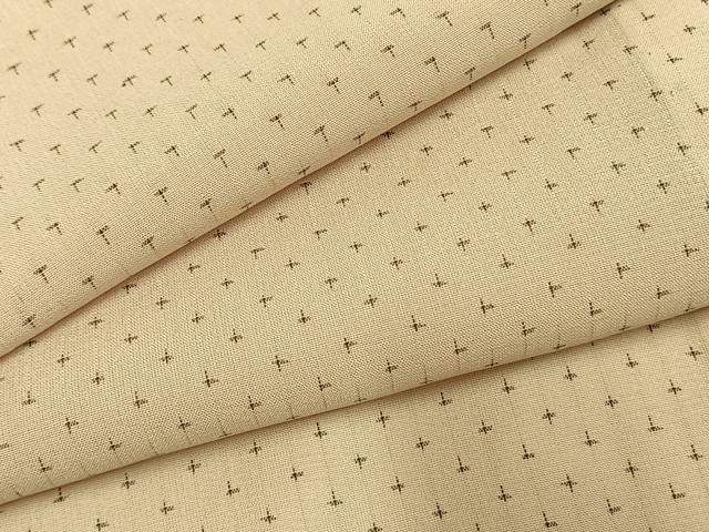 平和屋着物＊夏物 小紋 紗 十字絣 正絹 逸品 AABF5720fy