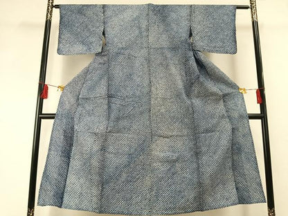 平和屋着物∴夏物 浴衣 有松鳴海絞り 幾何学文様 綿 逸品 AABF5724fy