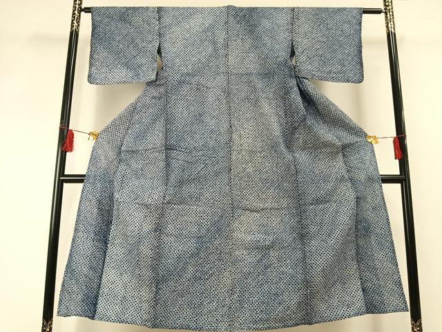 平和屋着物∴夏物 浴衣 有松鳴海絞り 幾何学文様 綿 逸品 AABF5724fy