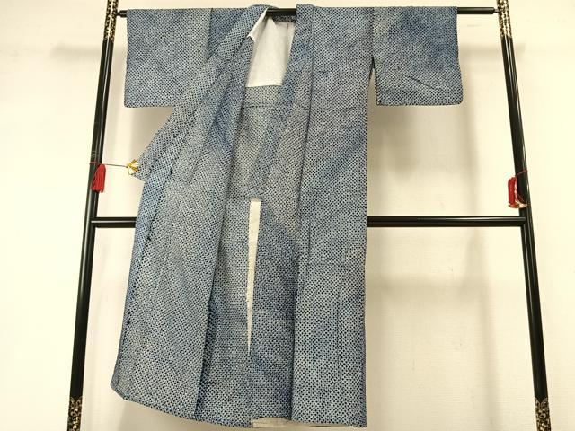 平和屋着物∴夏物 浴衣 有松鳴海絞り 幾何学文様 綿 逸品 AABF5724fy