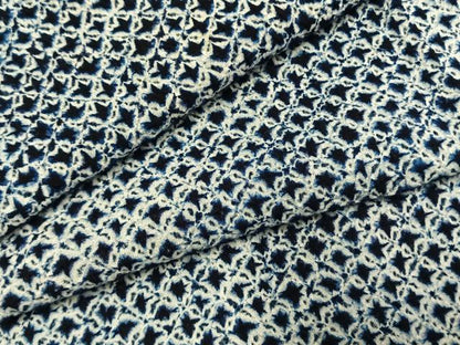 平和屋着物∴夏物 浴衣 有松鳴海絞り 幾何学文様 綿 逸品 AABF5724fy