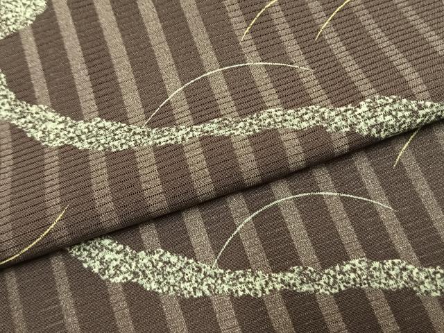 平和屋着物＊夏物 小紋 絽 道長芝文 正絹 逸品 未使用 AABF5726fy
