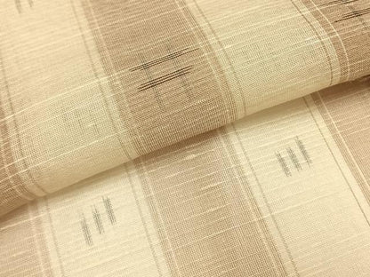 平和屋着物＊夏物　紗紬　井桁間道　正絹　逸品　AABF5730fy