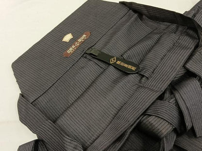 平和屋着物＊夏物 男性 馬乗り袴 紗 縞 正絹 逸品 AABF5732fy
