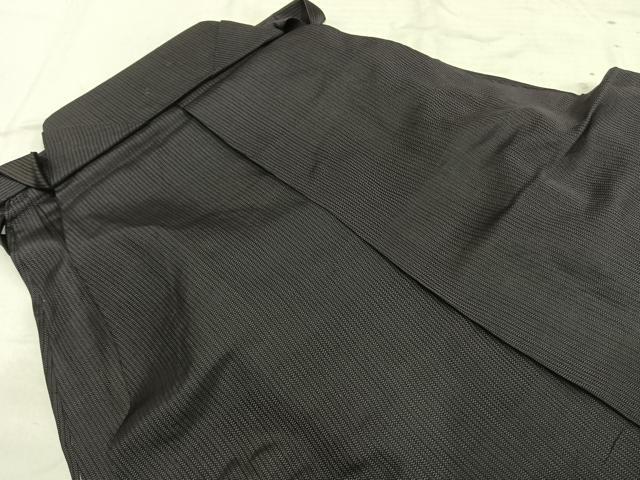 平和屋着物＊夏物 男性 馬乗り袴 紗 縞 正絹 逸品 AABF5732fy