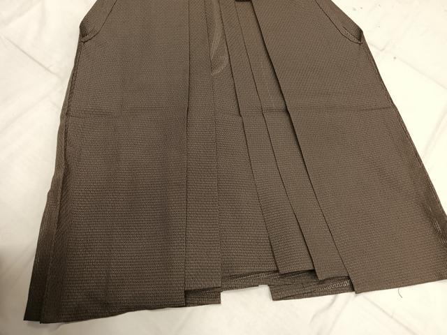 平和屋着物＊夏物 男性 馬乗り袴 紗 幾何学文様 正絹 逸品 AABF5734fy