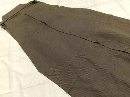 平和屋着物＊夏物 男性 馬乗り袴 紗 幾何学文様 正絹 逸品 AABF5734fy