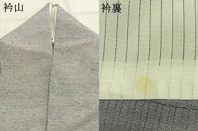 平和屋着物＊夏物 小紋 絽縮緬 霞文 正絹 逸品 AABF5735fy