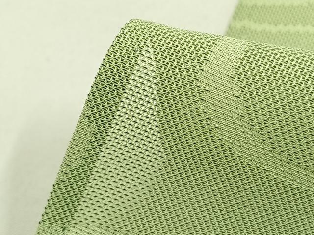 平和屋着物＊夏物 小紋 紗 花唐草文 正絹 逸品 AABF5753fy