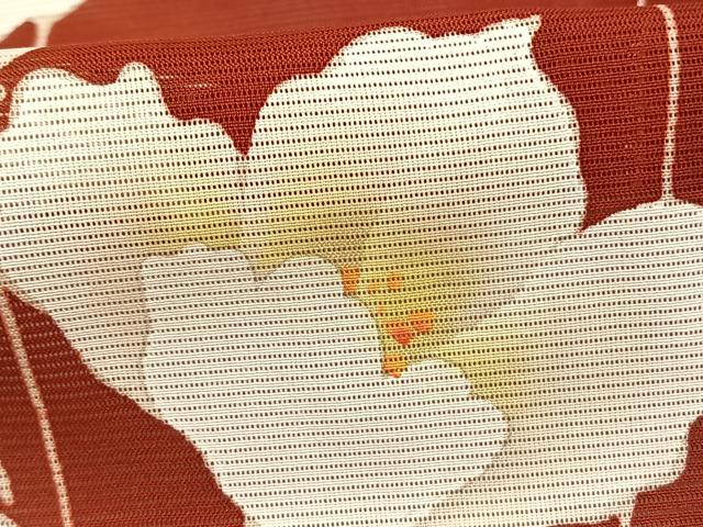 平和屋着物＊夏物　訪問着　絽　手描き　草花文　正絹　逸品　未使用　AABF5755fy