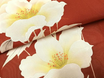 平和屋着物＊夏物　訪問着　絽　手描き　草花文　正絹　逸品　未使用　AABF5755fy