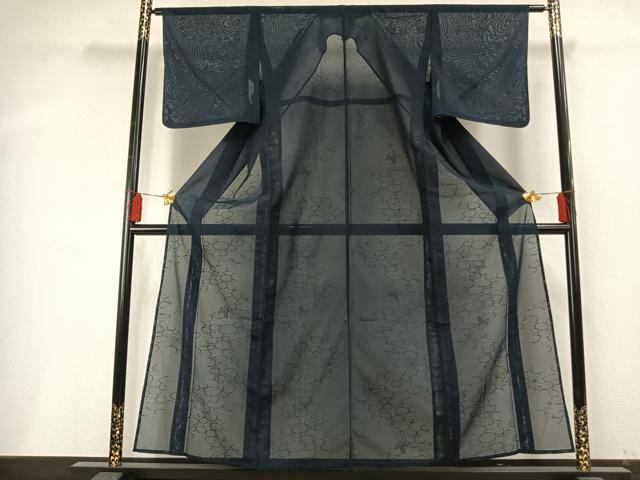 平和屋着物＊夏物 色無地 絽 舞花地紋 褐返色 正絹 逸品 未使用 AABF5756fy