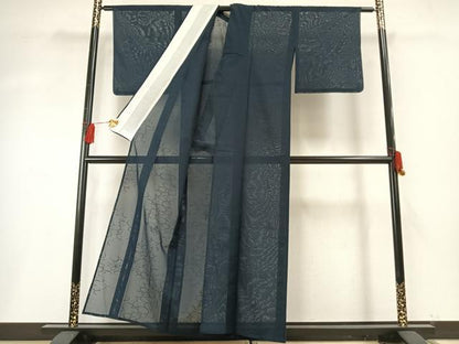 平和屋着物＊夏物 色無地 絽 舞花地紋 褐返色 正絹 逸品 未使用 AABF5756fy