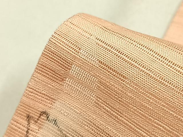 平和屋着物＊夏物 小紋 絽 手描き 草花文 暈し染め 正絹 逸品 AABF5764fy