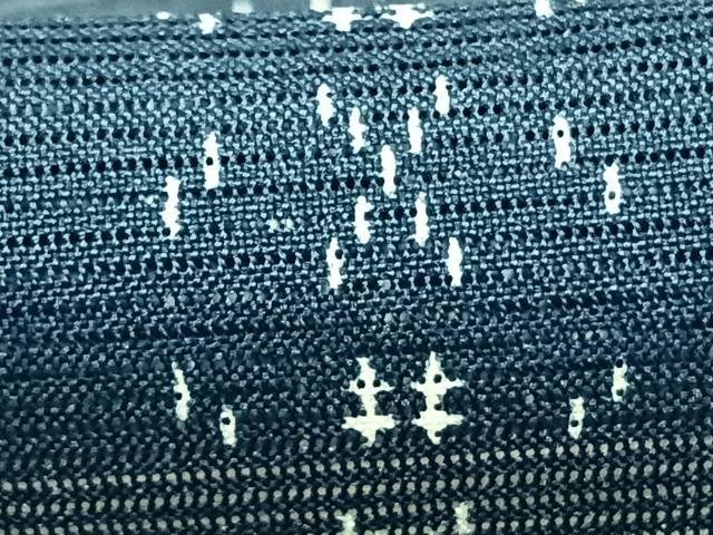 平和屋着物＊夏物 小紋 絽 間道 洗える着物 未使用 AABF5769fy