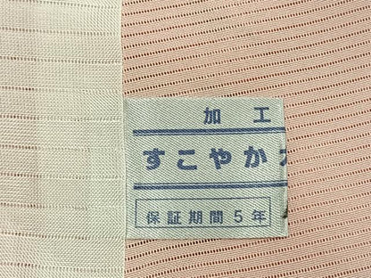 平和屋着物＊夏物 小紋 絽 手描き 草花文 洗える着物 AABF5771fy