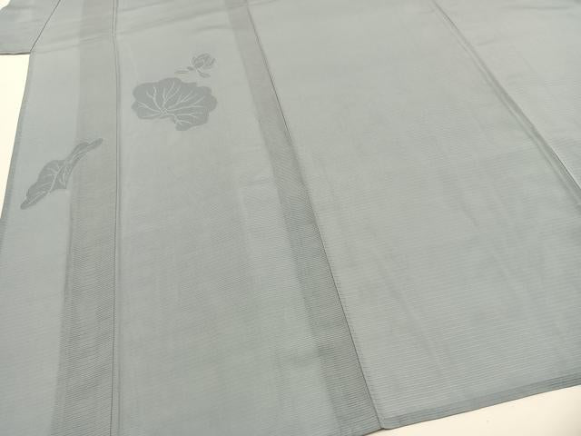 平和屋着物＊夏物 色留袖 絽 草花地紋 秘色色 正絹 逸品 未使用 AABF5775fy