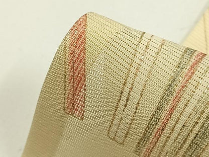 平和屋着物＊夏物 小紋 絽 草葉文 金彩 正絹 逸品 AABF5777fy