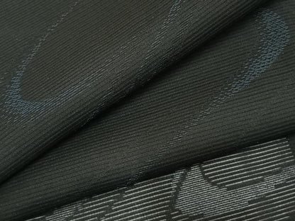 平和屋着物＊夏物 小紋 絽 流水文 黒地 正絹 逸品 AABF5778fy