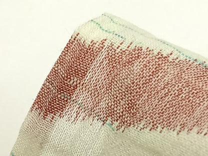 平和屋着物＊夏物 小千谷ちぢみ 流水文 麻 逸品 AABF5788fy