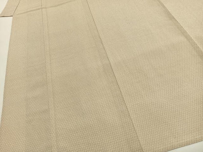 平和屋着物▽本塩沢　単衣　蚊絣　正絹　逸品　未使用　AABF5792fy