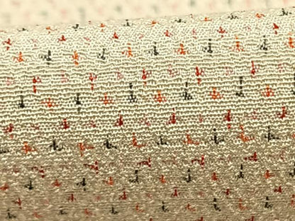平和屋着物▽本塩沢　単衣　蚊絣　正絹　逸品　未使用　AABF5792fy