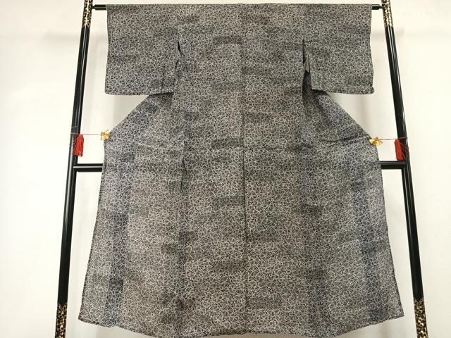 平和屋着物＊夏物 紗紬 花尽くし 正絹 逸品 AABF5797fy
