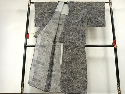 平和屋着物＊夏物 紗紬 花尽くし 正絹 逸品 AABF5797fy