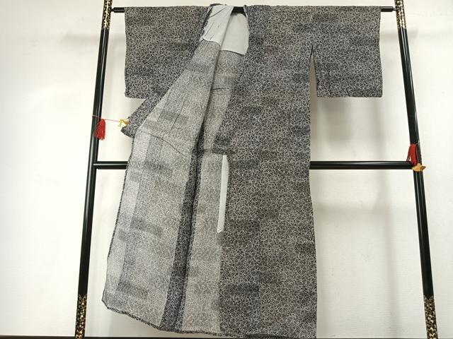 平和屋着物＊夏物 紗紬 花尽くし 正絹 逸品 AABF5797fy