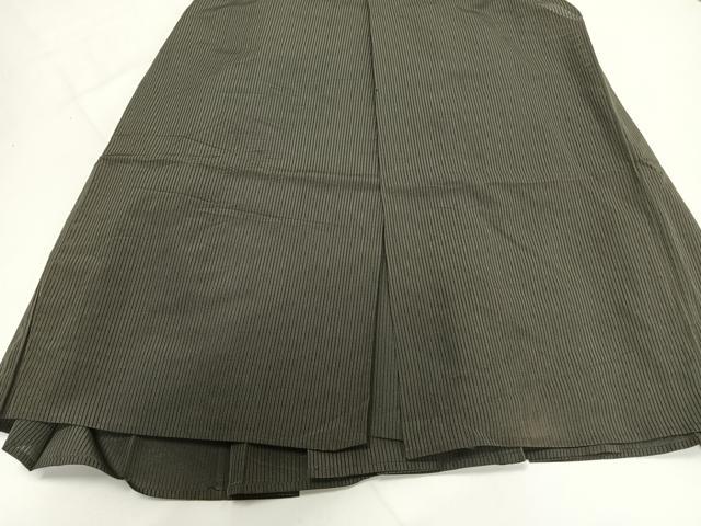 平和屋着物＊夏物 男性 行灯袴 絽 縞 正絹 逸品 AABF5798fy
