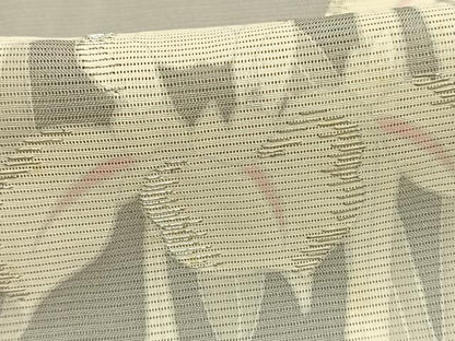 平和屋着物＊夏物 訪問着 絽 草花文 銀糸 正絹 逸品 AABF5799fy
