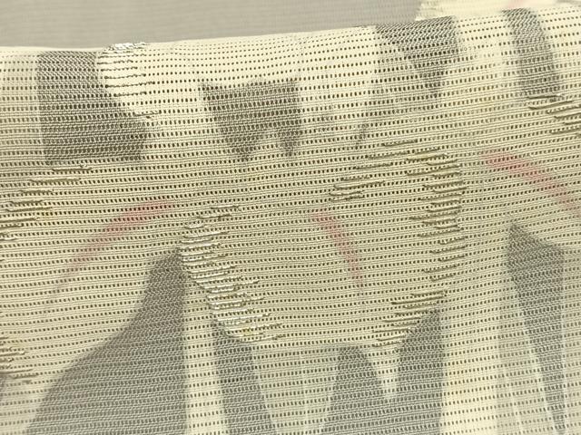 平和屋着物＊夏物 訪問着 絽 草花文 銀糸 正絹 逸品 AABF5799fy