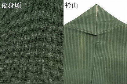 平和屋着物＊夏物 小紋 紗 縞 正絹 逸品 AABF5800fy