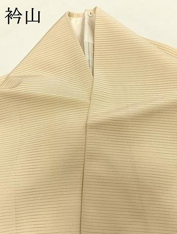 平和屋着物＊夏物 色無地 絽 鳥の子色 正絹 逸品 AABF5804fy