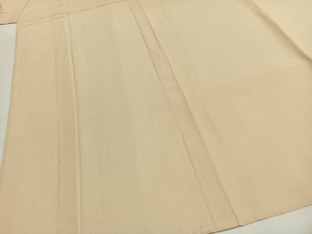 平和屋着物＊夏物 色無地 絽 鳥の子色 正絹 逸品 AABF5804fy